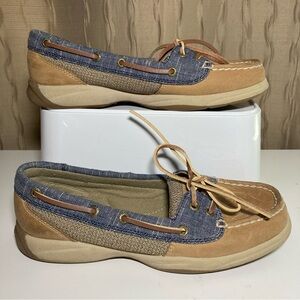 Sperry Top Sider Women's 5 Laguna Tan Leather Boat Shoes STS94479